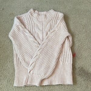LIGHT PINK KNITTED SWEATER
